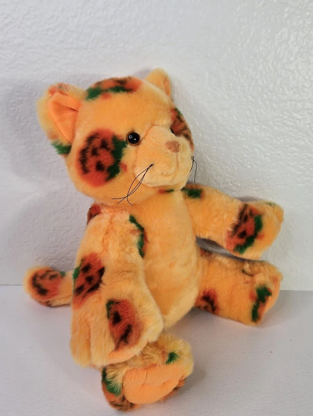 Build A Bear Halloween Jack O Lantern Pumpkin Plush Kitty Cat‎ RARE 2008 Retired